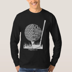 Christlicher Golf Plyer kann ich alles, was Philip T-Shirt