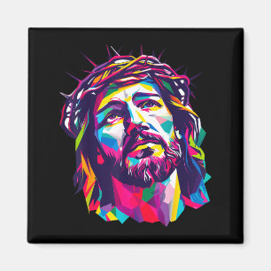 Christlicher Gott Christus Religiös Glauben Gesegn Magnet