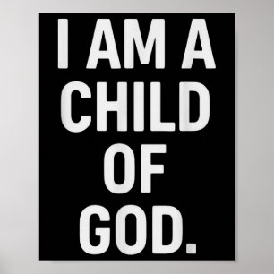 Christlicher Gott Glaube Jesus Church Gods Child C Poster
