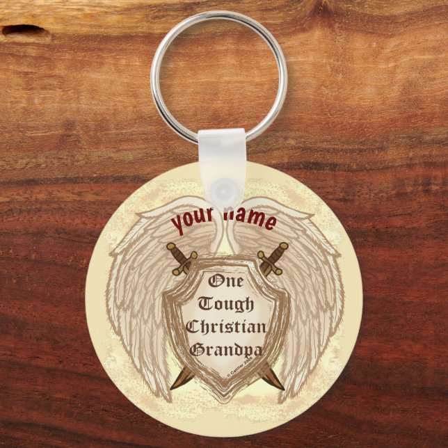 Christlicher Grandpa-Schlüsselanhänger Schlüsselanhänger (Vorderseite)