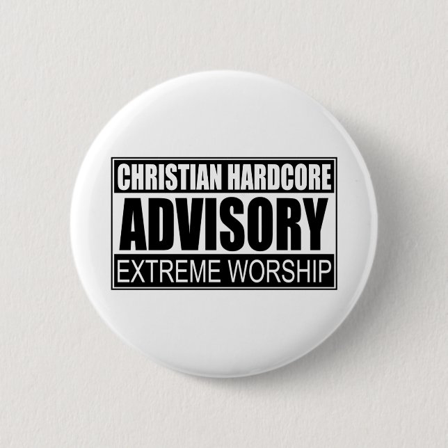 Christlicher hardcoreAdvisory… Button (Vorderseite)