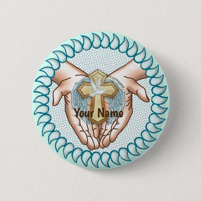 Christlicher Heiliger Geist Button (Vorderseite)