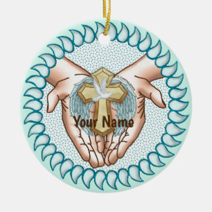 Christlicher Heiliger Geist Hände Keramik Ornament