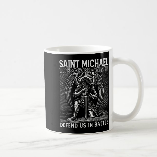 Christlicher Heiliger Michael Katholischer Heilige Kaffeetasse (Rechts)