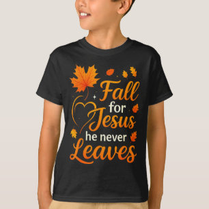 Christlicher Herbst für Jesus Er verlässt den Glau T-Shirt