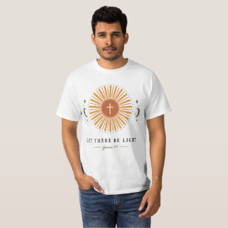 Christlicher Herren-T-Shirt 'Es werde Licht' T-Shirt