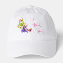 Christlicher Hut, wo Blumen blühen