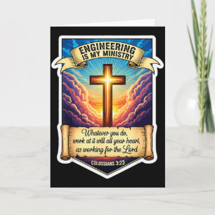 Christlicher Ingenieur Ingenieurswesen ist mein Di Karte