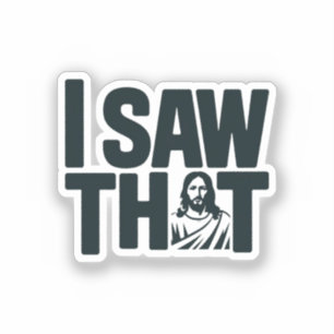 Christlicher Jesus beobachtet dich, Jesus, ich hab Aufkleber