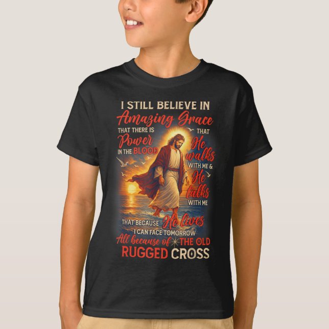 Christlicher Jesus Gott Liebhaber Ich glaube immer T-Shirt (Vorderseite)