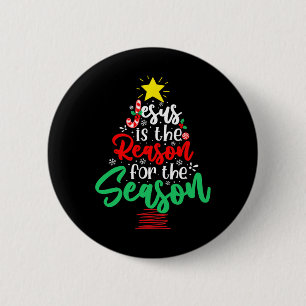 Christlicher Jesus ist der Grund für das Weihnacht Button