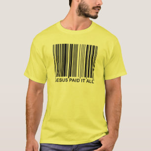 Christlicher Jesus zahlte es alle Erlösung Bar Cod T-Shirt