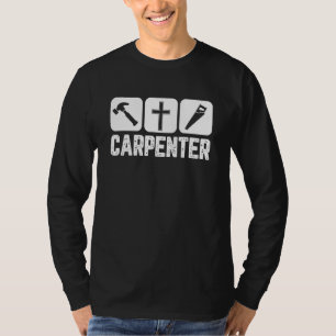 Christlicher Jesus Zimmermann Tischlerei Werkzeuge T-Shirt