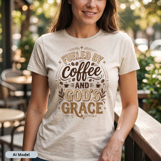 Christlicher Kaffeeliebhaber Tri-Blend Shirt