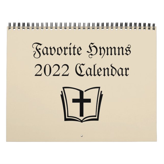 Christlicher Kalender 2022 - Lieblingshymnen (Titelbild)