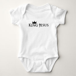 Christlicher König Jesus Kreuz und Kronjugendgesch Baby Strampler