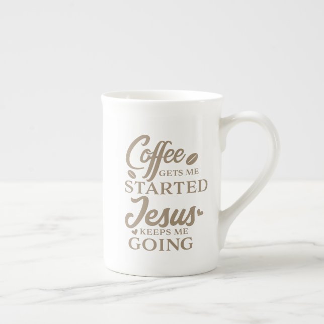 Christlicher Kostenvoranschlag Kaffee gibt mir ers Prozellantasse (Rechts)