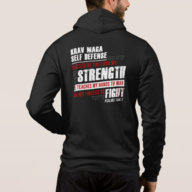 Christlicher Krav-Maga-T - Shirt zur Selbstverteid (Rückseite)
