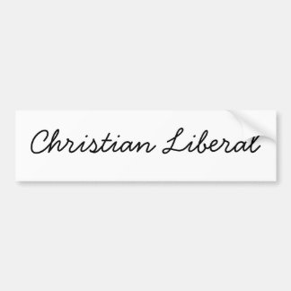 Christlicher Liberaler Autoaufkleber