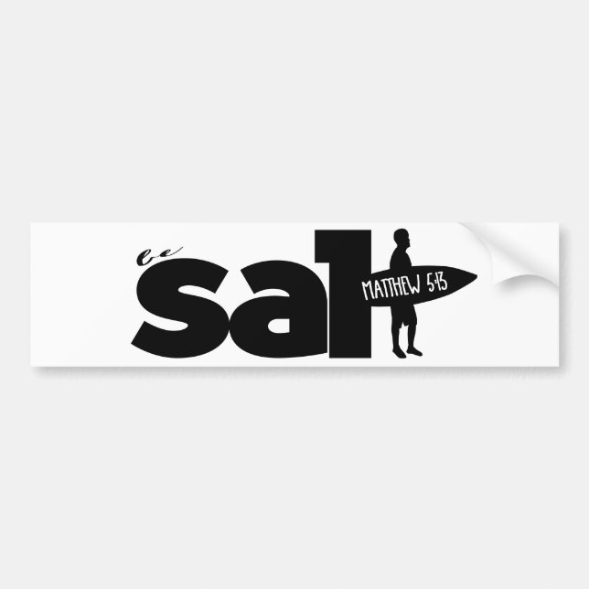 christlicher Logo"seien Sie Salz" Autoaufkleber (Vorne)
