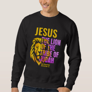 Christlicher Löwe des Stamms Judah JESUS Sweatshirt
