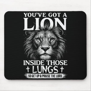 Christlicher Löwe Lobet den Herrn Anbetung Glaube Mousepad