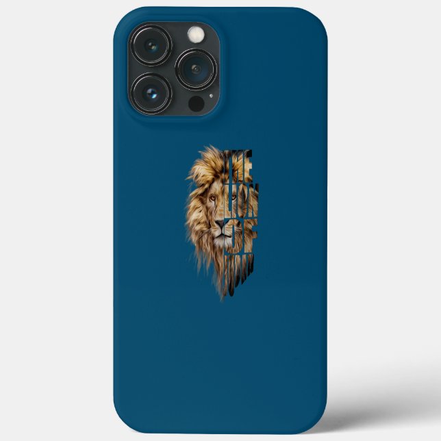 Christlicher Löwe von Judah  Case-Mate iPhone Hülle (Rückseite)