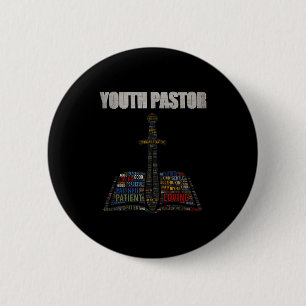 Christlicher Minister Wortwolke Jugendpastor Appre Button