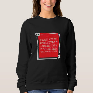 Christlicher Moskito Joke Funny Deluxe Religiöse J Sweatshirt