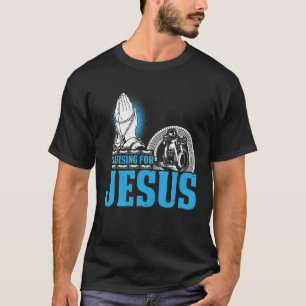 Christlicher Motorradfahrer Cruising For Jesus Fai T-Shirt