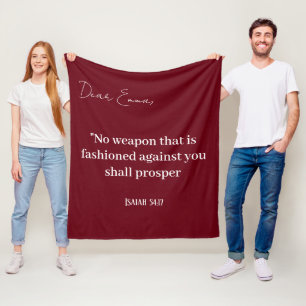 Christlicher Name der personalisierten Textfeld Fleecedecke