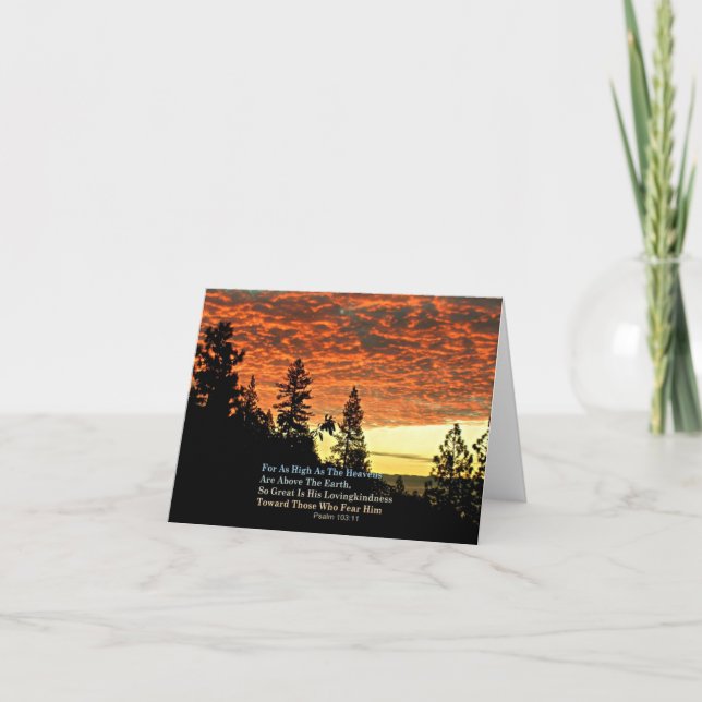 Christlicher Notecards Bibel-Vers Creationarts Karte (Vorderseite)