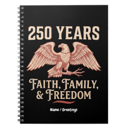 Christlicher Patriot 2026 Jubiläum Glaube Familie  Notizblock