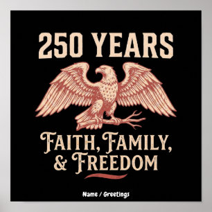 Christlicher Patriot 2026 Jubiläum Glaube Familie Poster