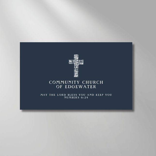 Christlicher Pfarrer der Kirche Zeitgenössische Kr Visitenkarte (Von Creator hochgeladen)