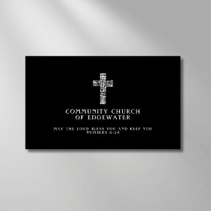Christlicher Pfarrer der Kirche Zeitgenössisches K Visitenkarte