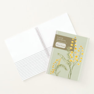 Christlicher Planer Faith Journal Yellow Flowers Notizbuch