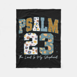 Christlicher Psalm 23 Retro Der Herr ist mein Hirt Fleecedecke