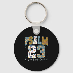 Christlicher Psalm 23 Retro Der Herr ist mein Hirt Schlüsselanhänger