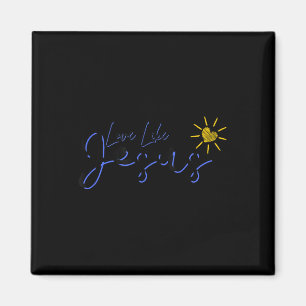 Christlicher religiöser Glaube Inspirierte Liebe w Magnet