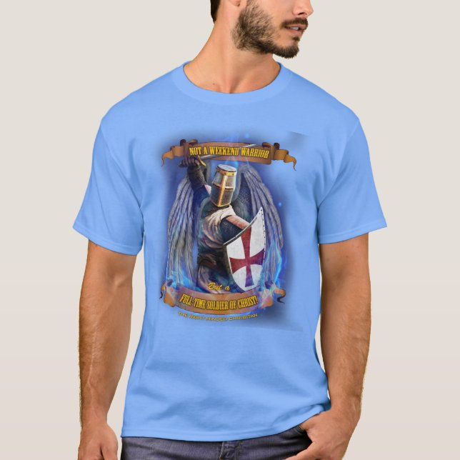 Christlicher Ritter-Soldat von Christus-T - Shirt (Vorderseite)
