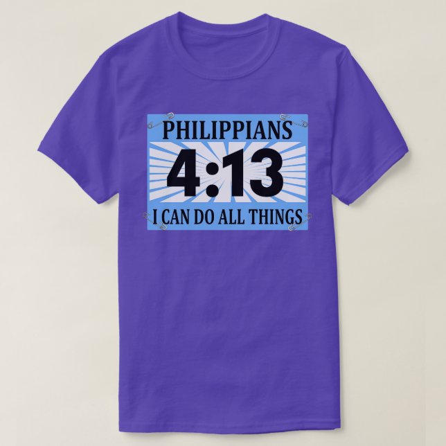Christlicher Runner mit Bib Philippinen 413 I Kann T-Shirt (Design vorne)