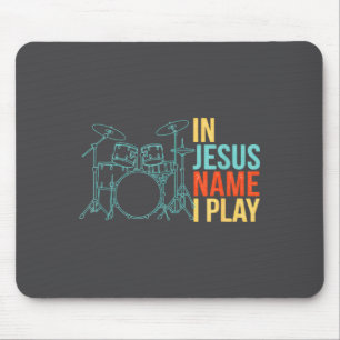 Christlicher Schlagzeuger Im Namen Jesu Spiele Ich Mousepad