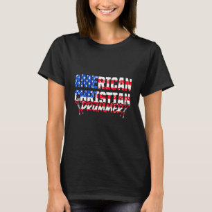 Christlicher Schlagzeuger Kirchenanbetung Schlagze T-Shirt