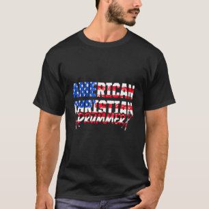 Christlicher Schlagzeuger Kirchenanbetung Schlagze T-Shirt