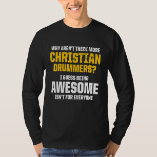 Christlicher Schlagzeuger Kirchenanbetung Schlagze T-Shirt