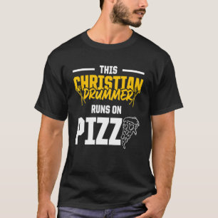 Christlicher Schlagzeuger Kirchenanbetung Schlagze T-Shirt