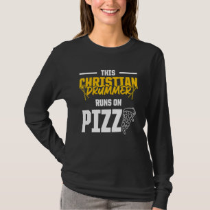 Christlicher Schlagzeuger Kirchenanbetung Schlagze T-Shirt