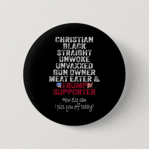 Christlicher Schwarzer Hetero Trump-Anhänger Unwok Button