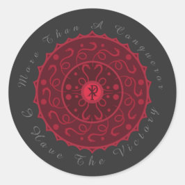 Christlicher Sieg Runder Aufkleber